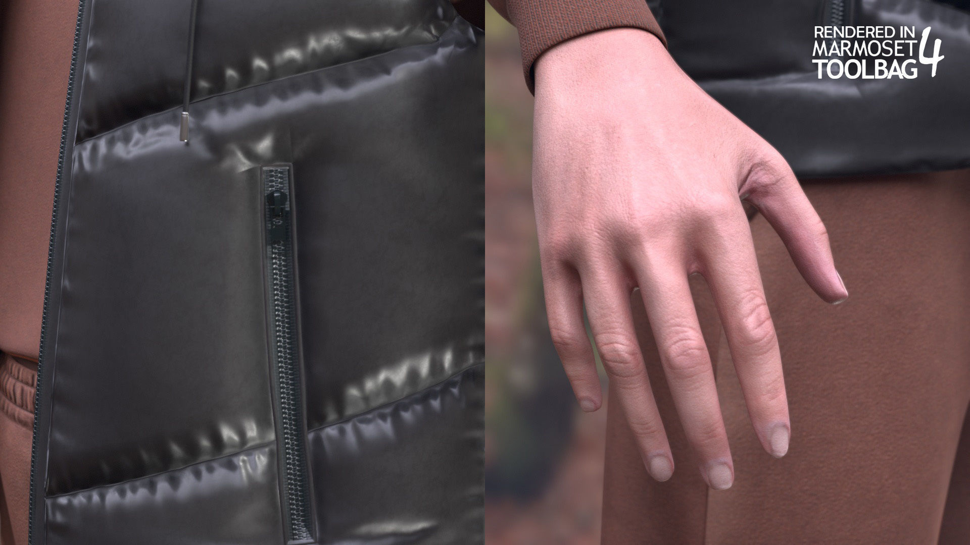 Woman in Autumn Outfit - Modular - Rigged Low-poly 3D model_16