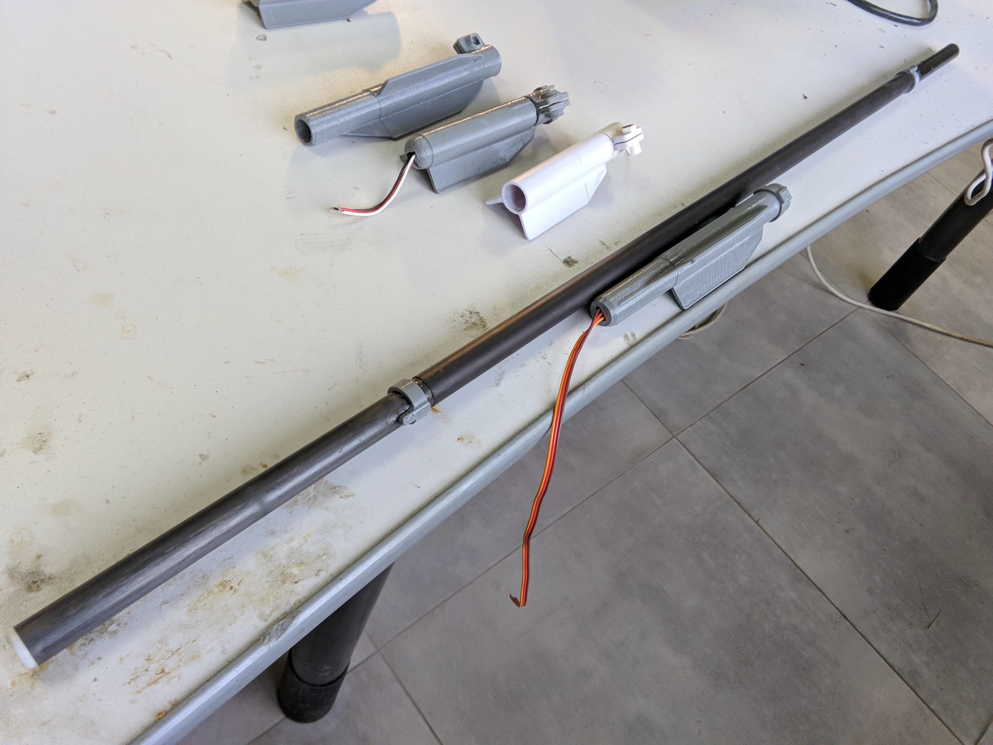 Servo wire and connector JR Futaba in the tube For Skyhunter 3D print model_3