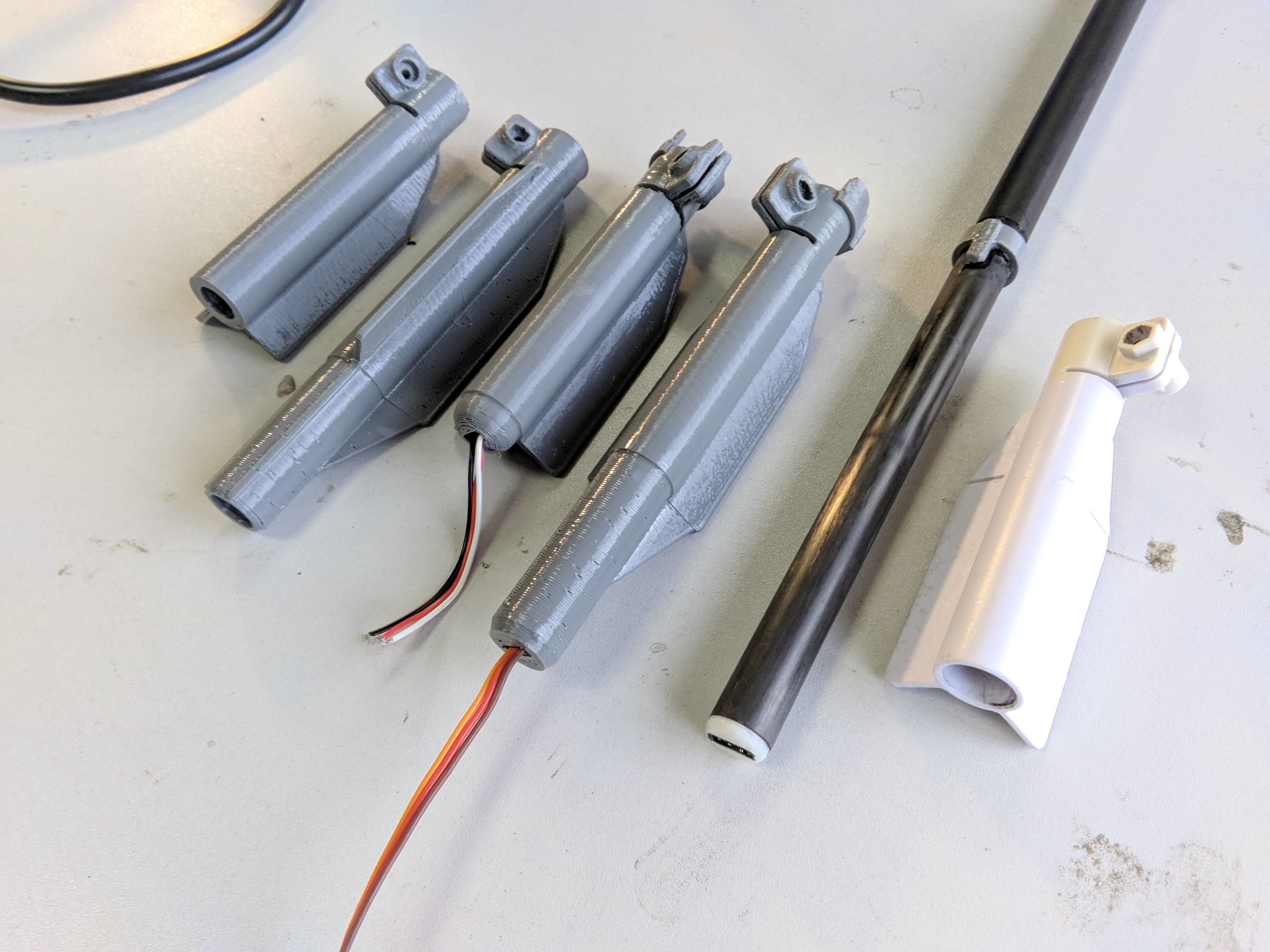 Servo wire and connector JR Futaba in the tube For Skyhunter 3D print model_4