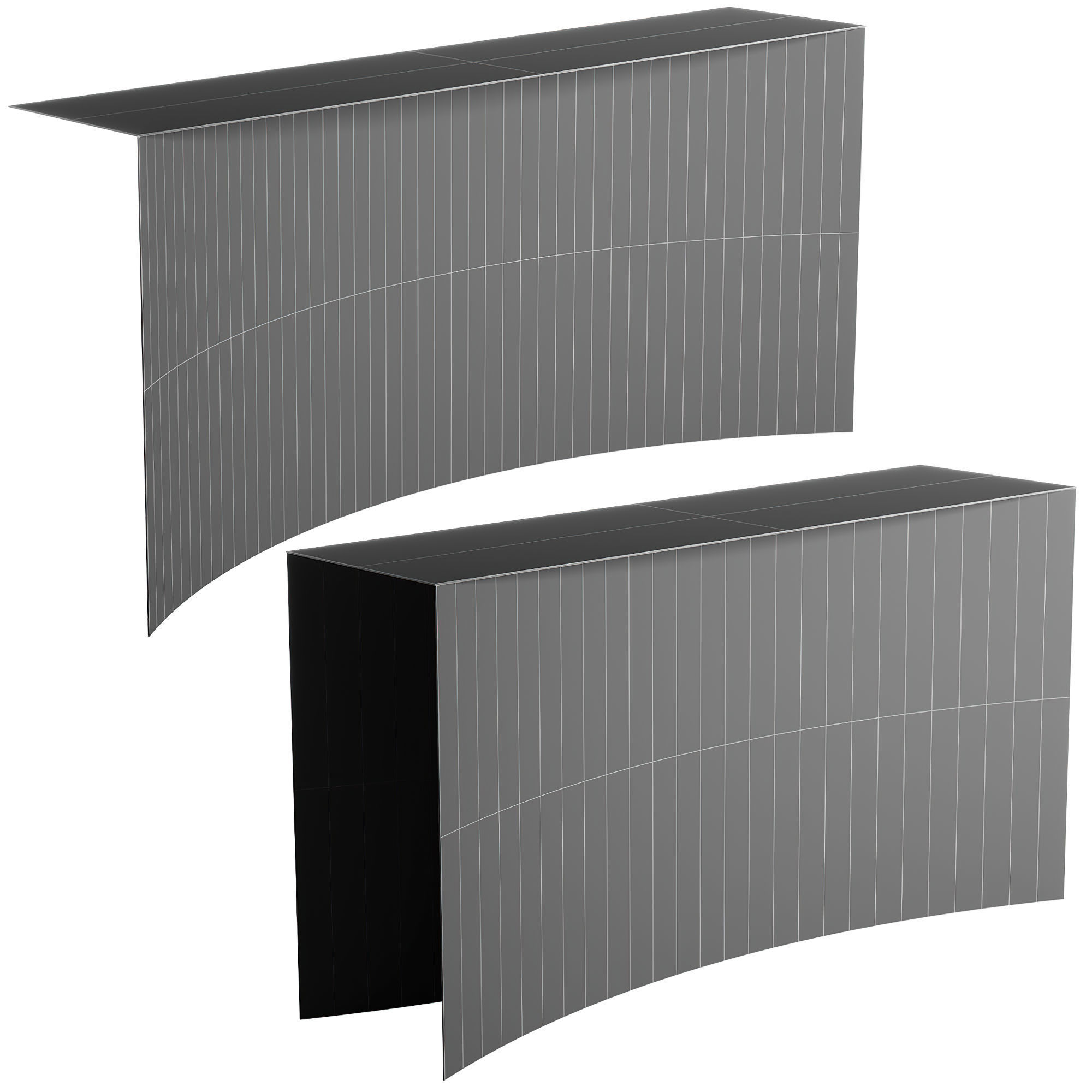 124 Void wall consolle and freestanding consolle by Desalto 3D model_7