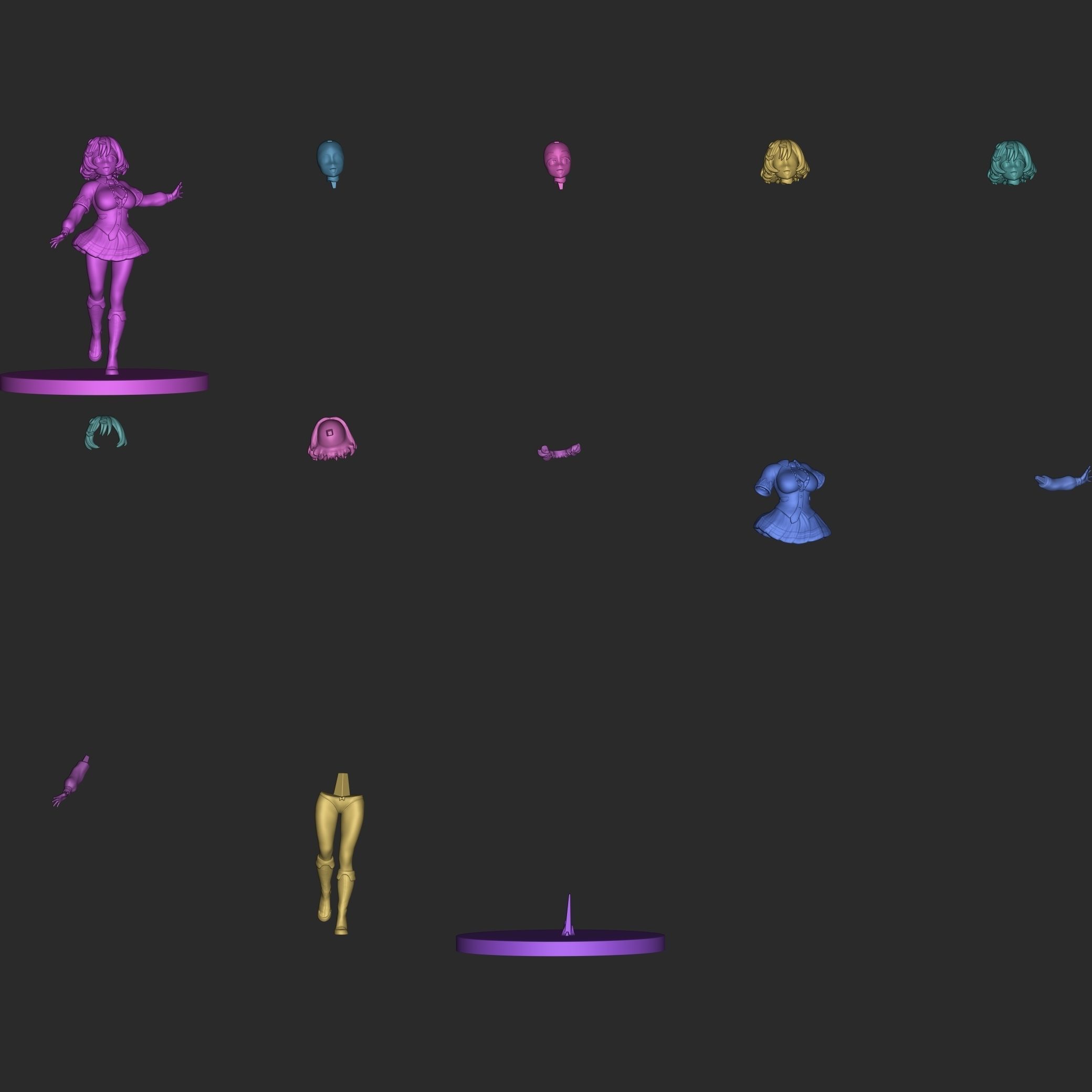 ESHUNE from the anime Futoku no Guild 3D print model_4