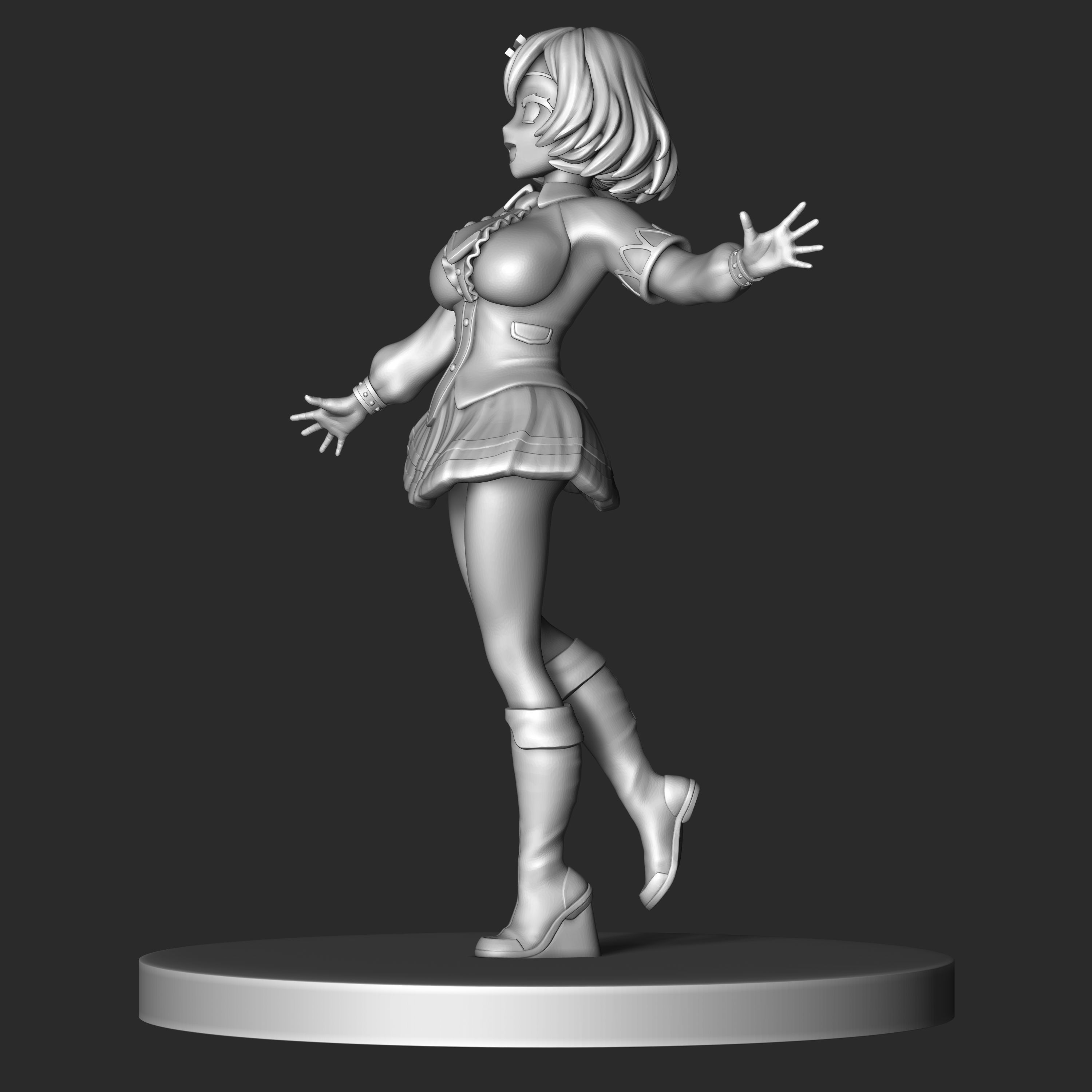 ESHUNE from the anime Futoku no Guild 3D print model_6