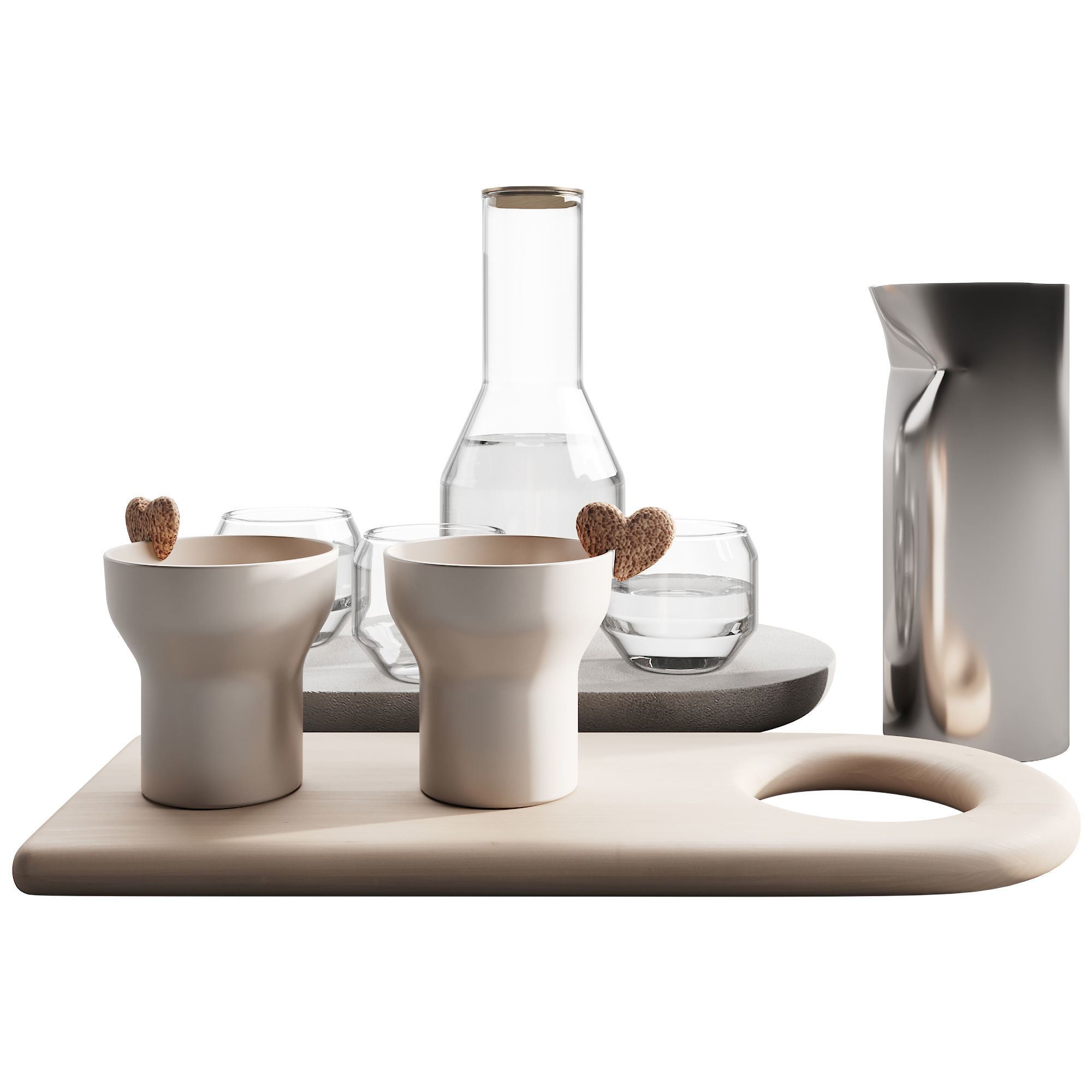 127 eat and drinks decor set 01 coffee and water kit 01 3D model_4