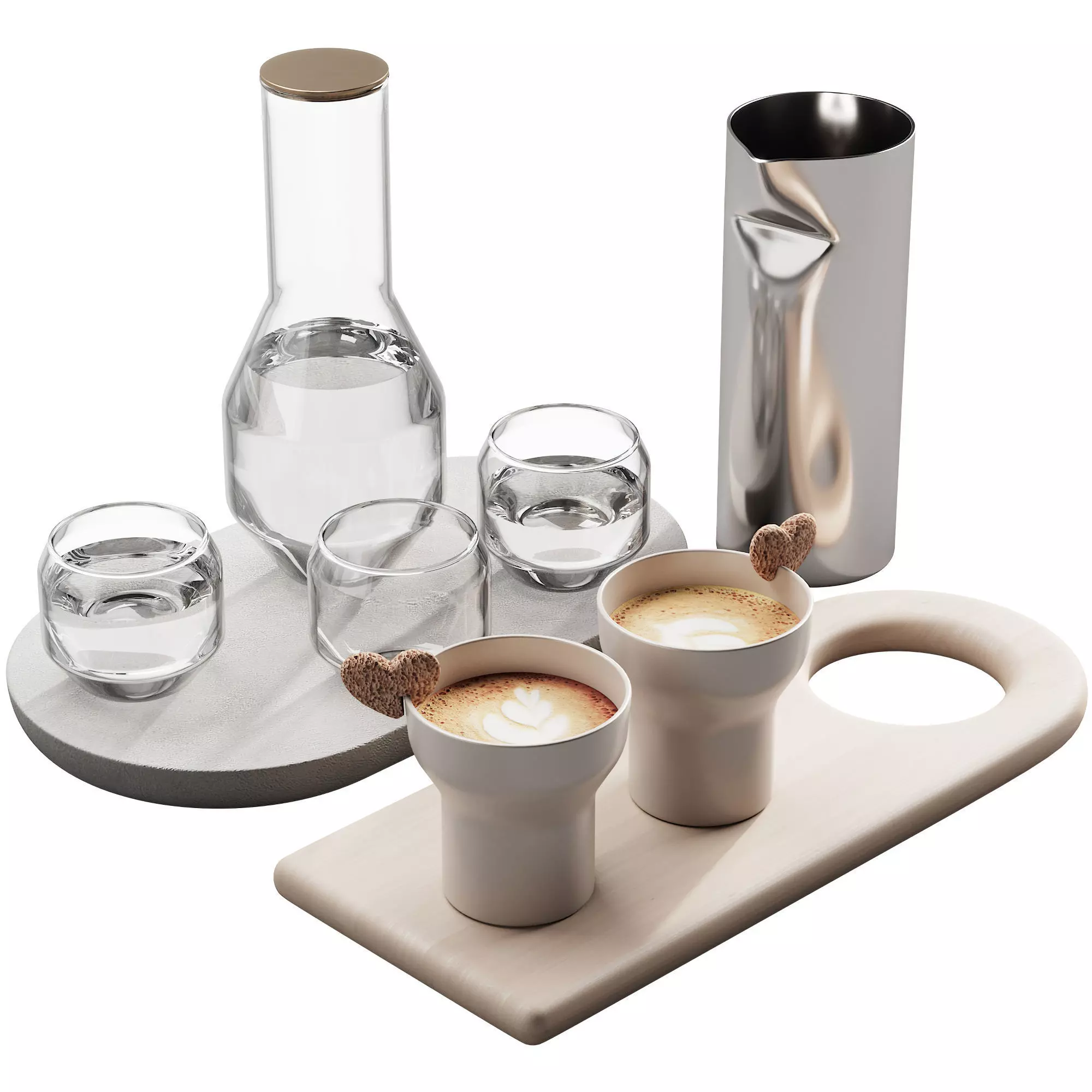 127 eat and drinks decor set 01 coffee and water kit 01 3D model_0
