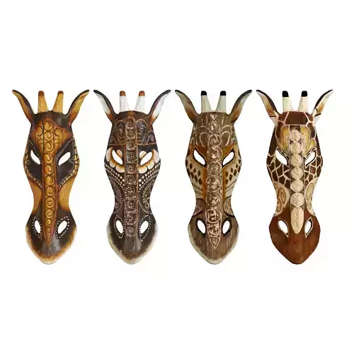 Giraffe african mask