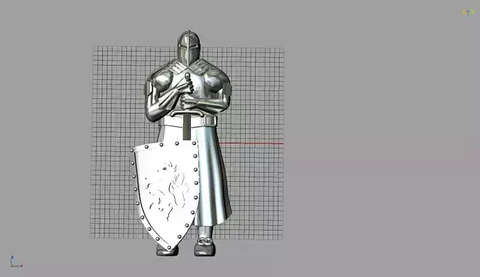 knight armor with shield