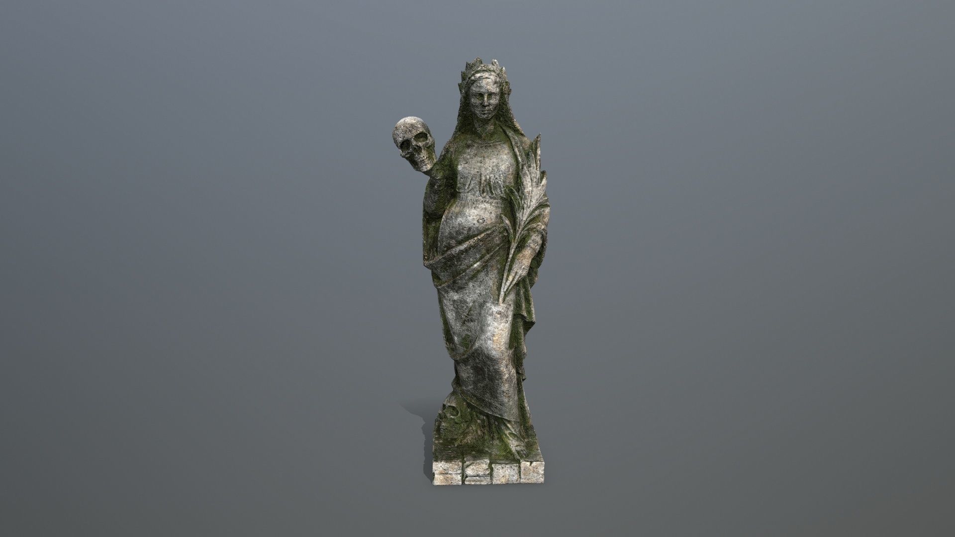 Afrodit Statue Low-poly 3D model_7