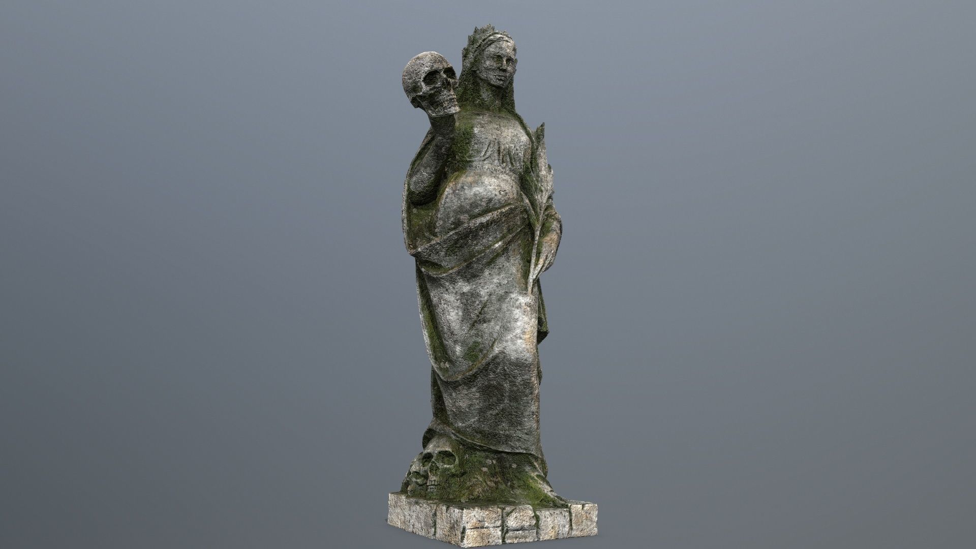 Afrodit Statue Low-poly 3D model_10