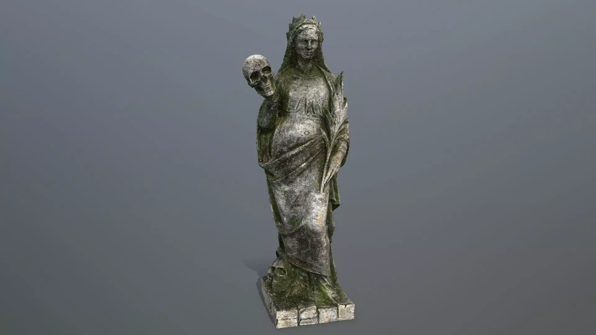 Afrodit Statue Low-poly 3D model_0