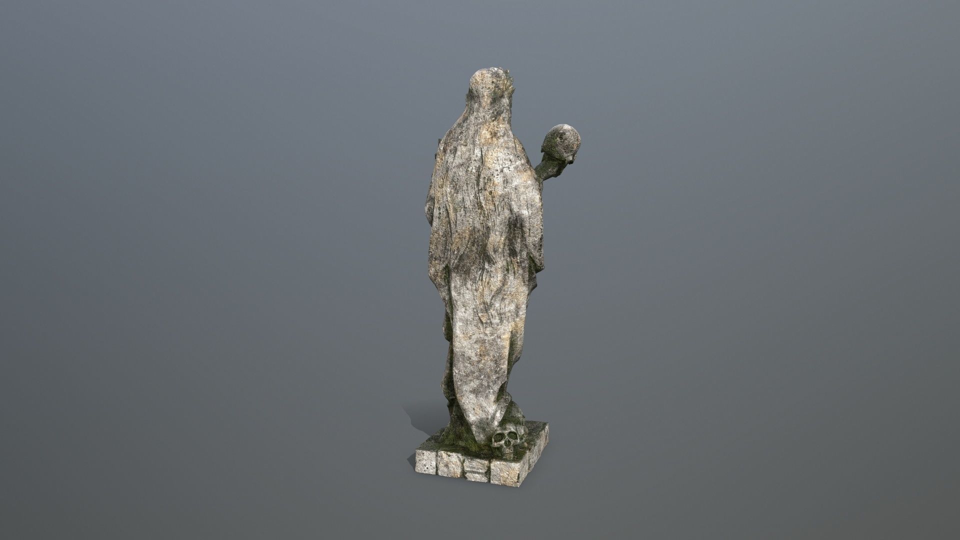 Afrodit Statue Low-poly 3D model_4