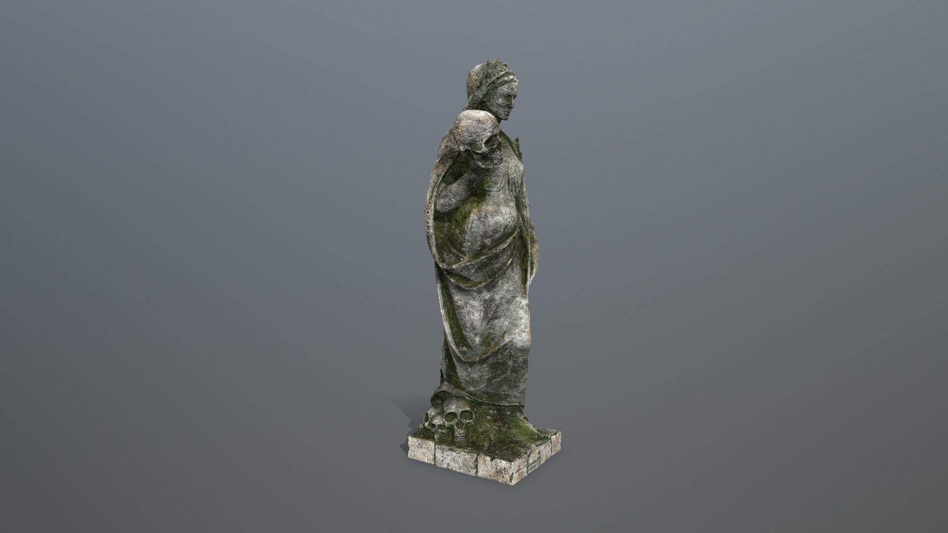 Afrodit Statue Low-poly 3D model_2