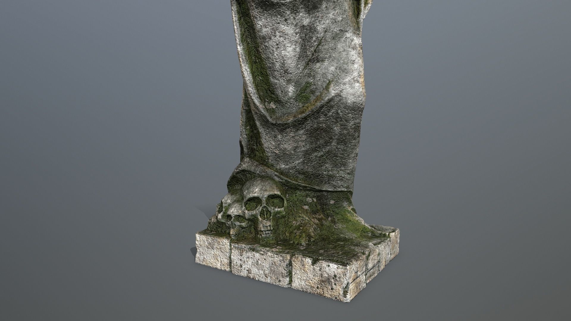 Afrodit Statue Low-poly 3D model_9