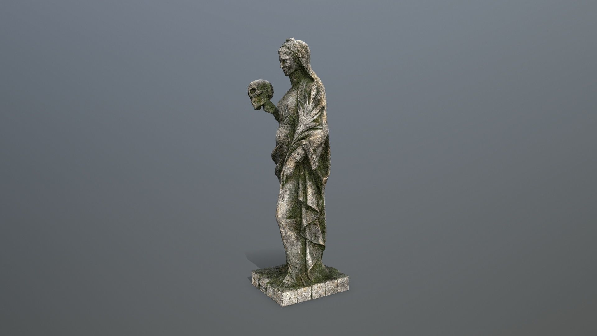 Afrodit Statue Low-poly 3D model_6