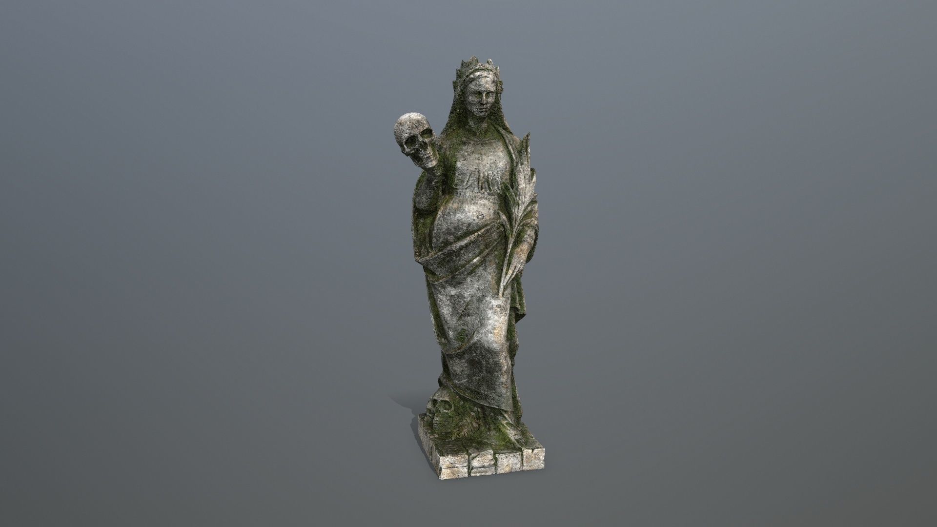 Afrodit Statue Low-poly 3D model_1