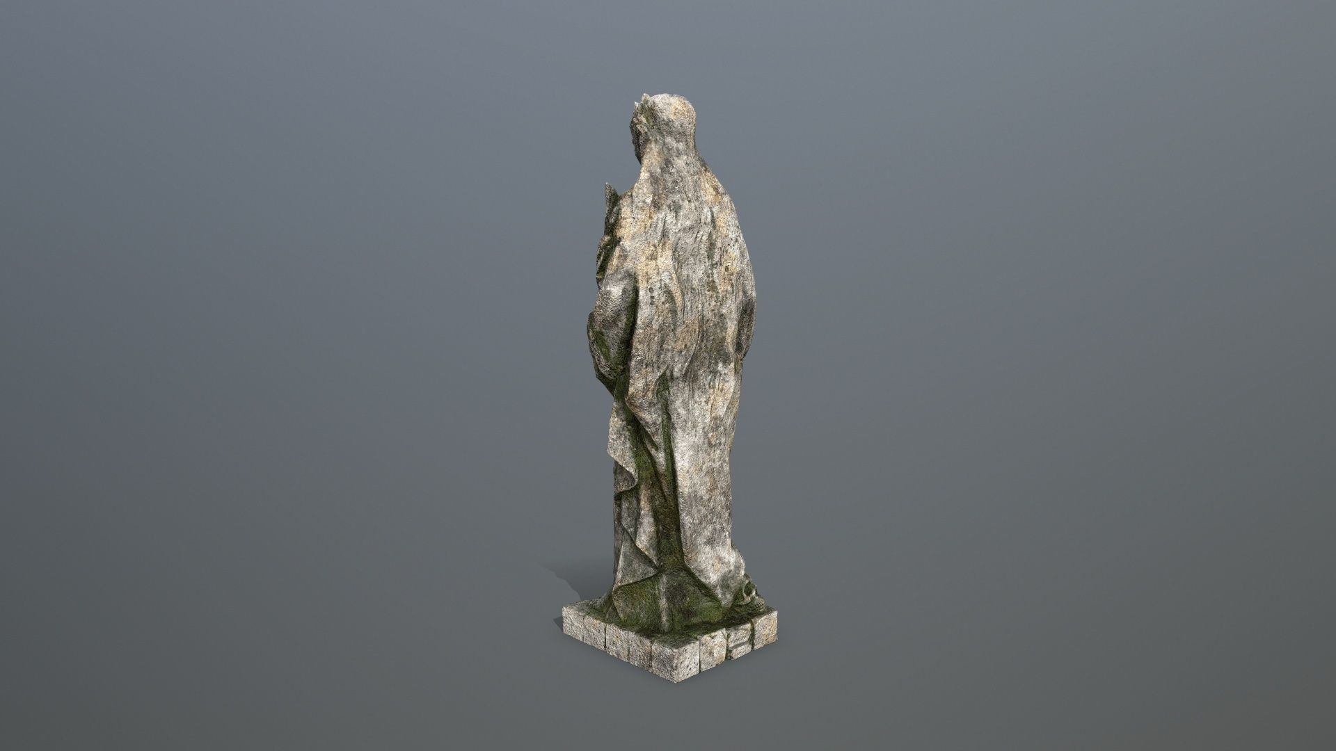 Afrodit Statue Low-poly 3D model_5