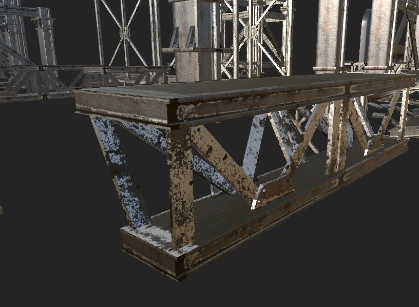 Metal Frame Kit  Low-poly 3D model_7