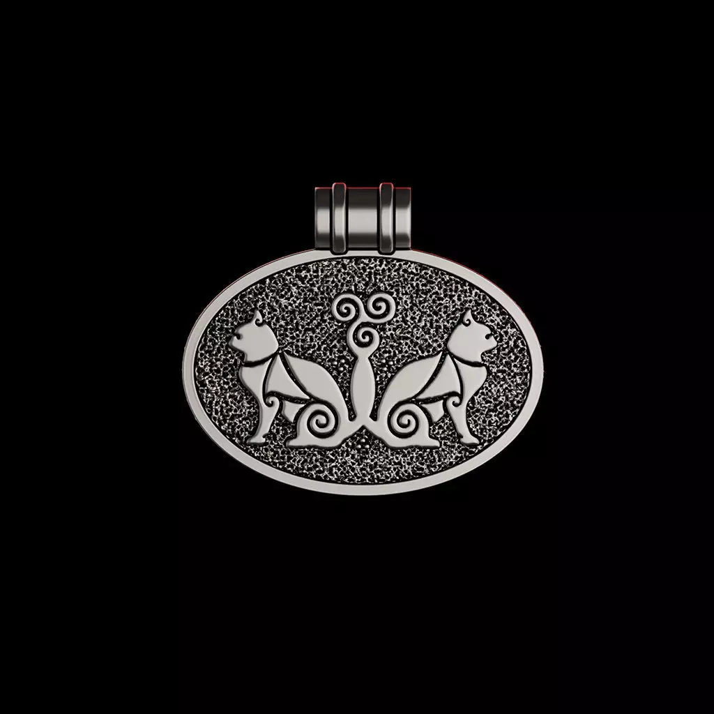 Freya Cats Pendant 3D print model