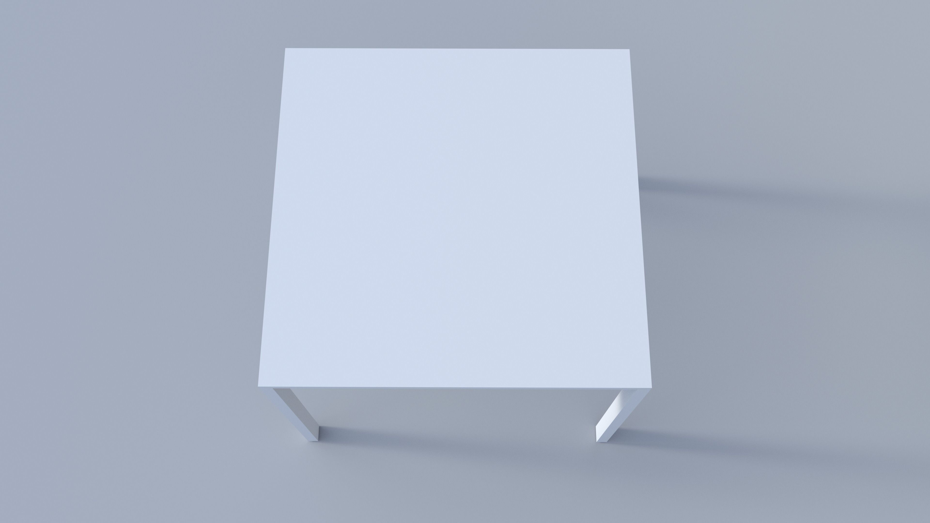 Simple Table Free low-poly 3D model_4