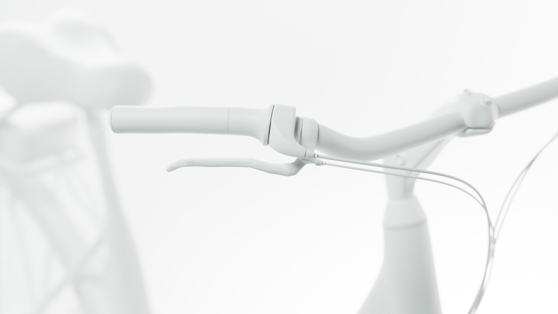 Classical Bike in Black and Chrome 3D model_5