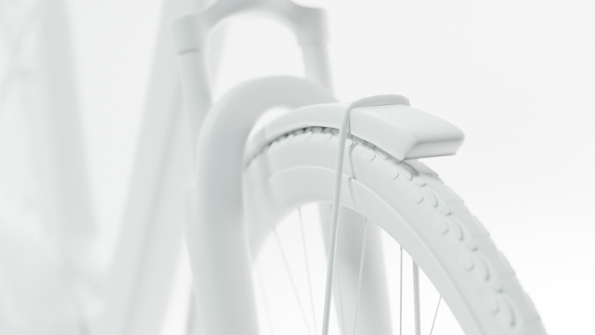 Classical Bike in Black and Chrome 3D model_4