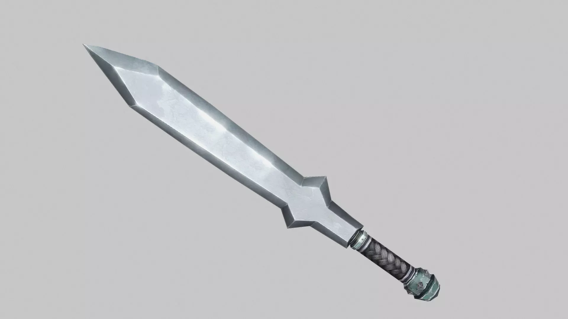 Sword Low-poly 3D model_0
