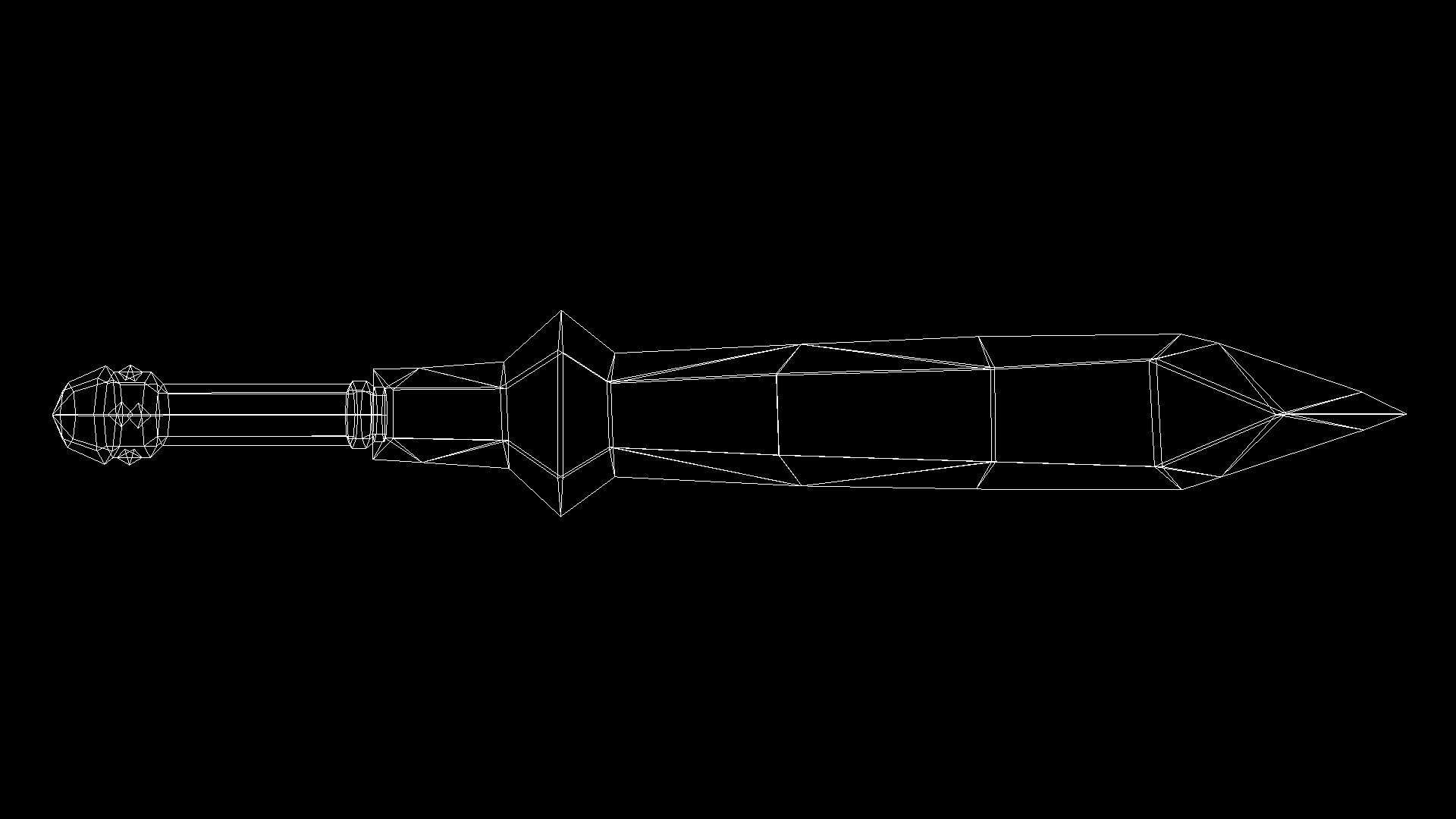 Sword Low-poly 3D model_3
