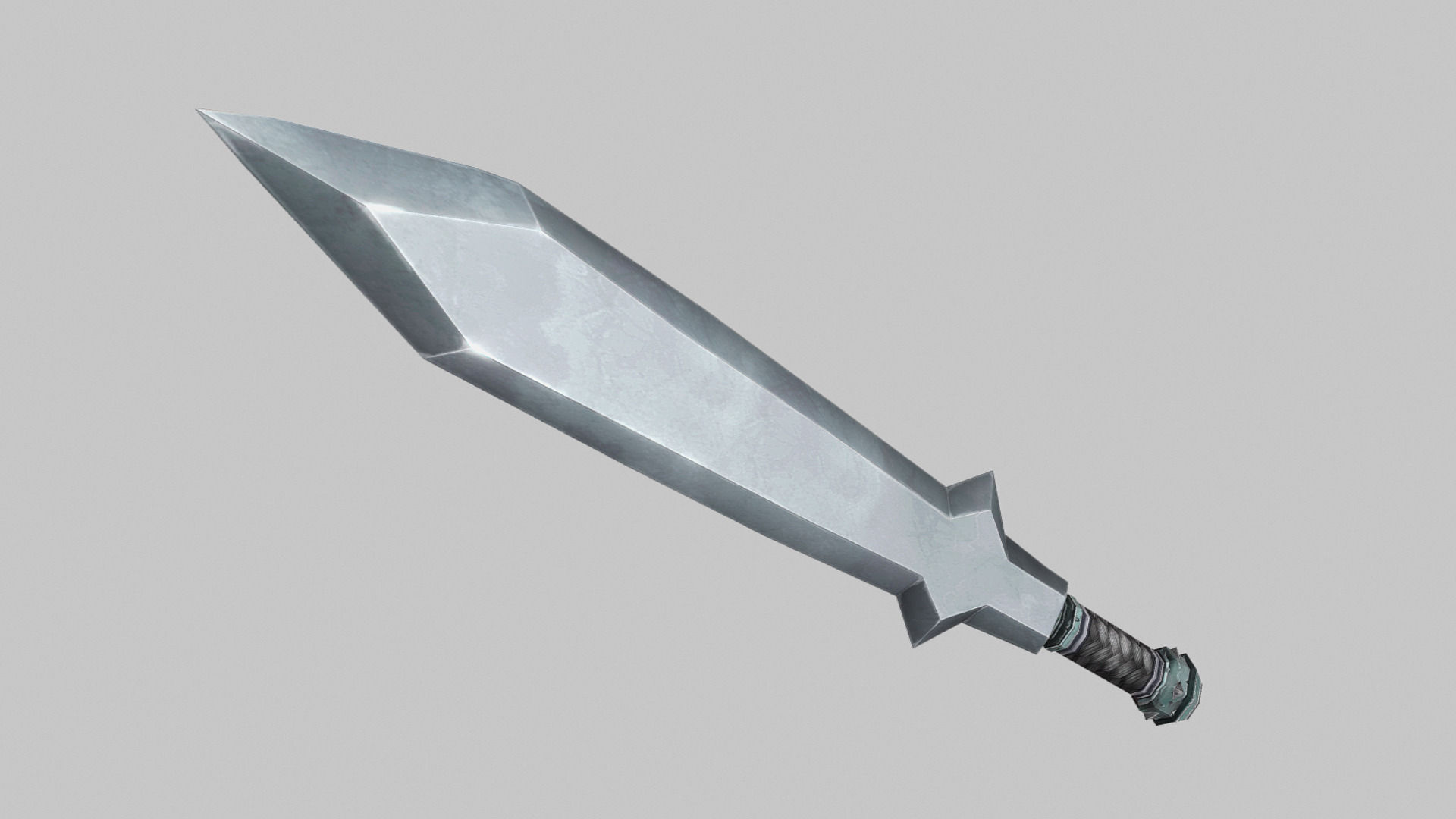 Sword Low-poly 3D model_2
