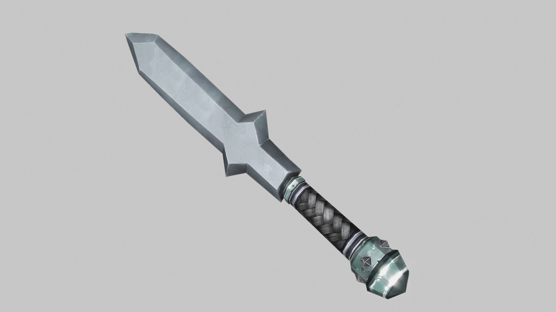 Sword Low-poly 3D model_1