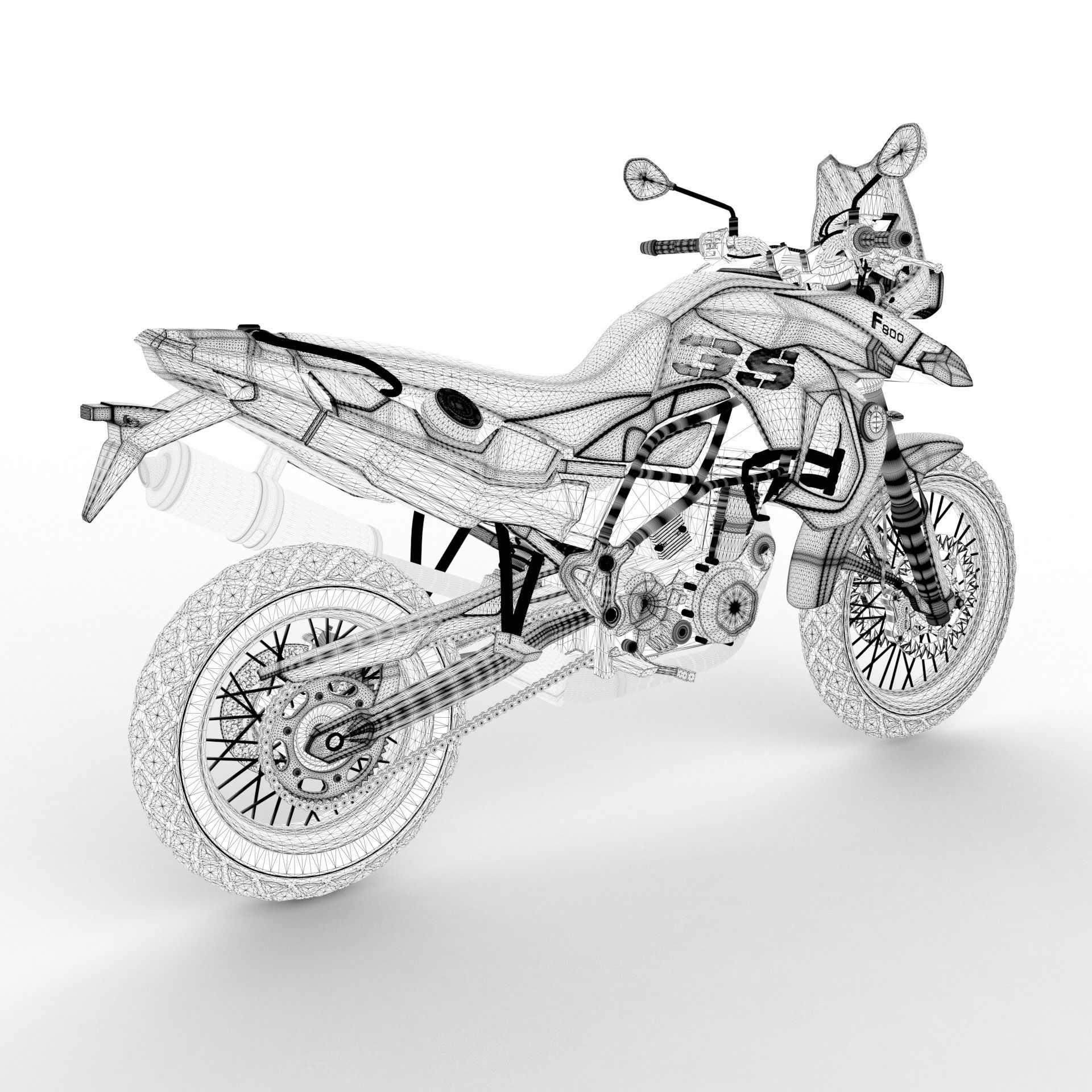 F800gs 2009 Black Edtion 3D model_11