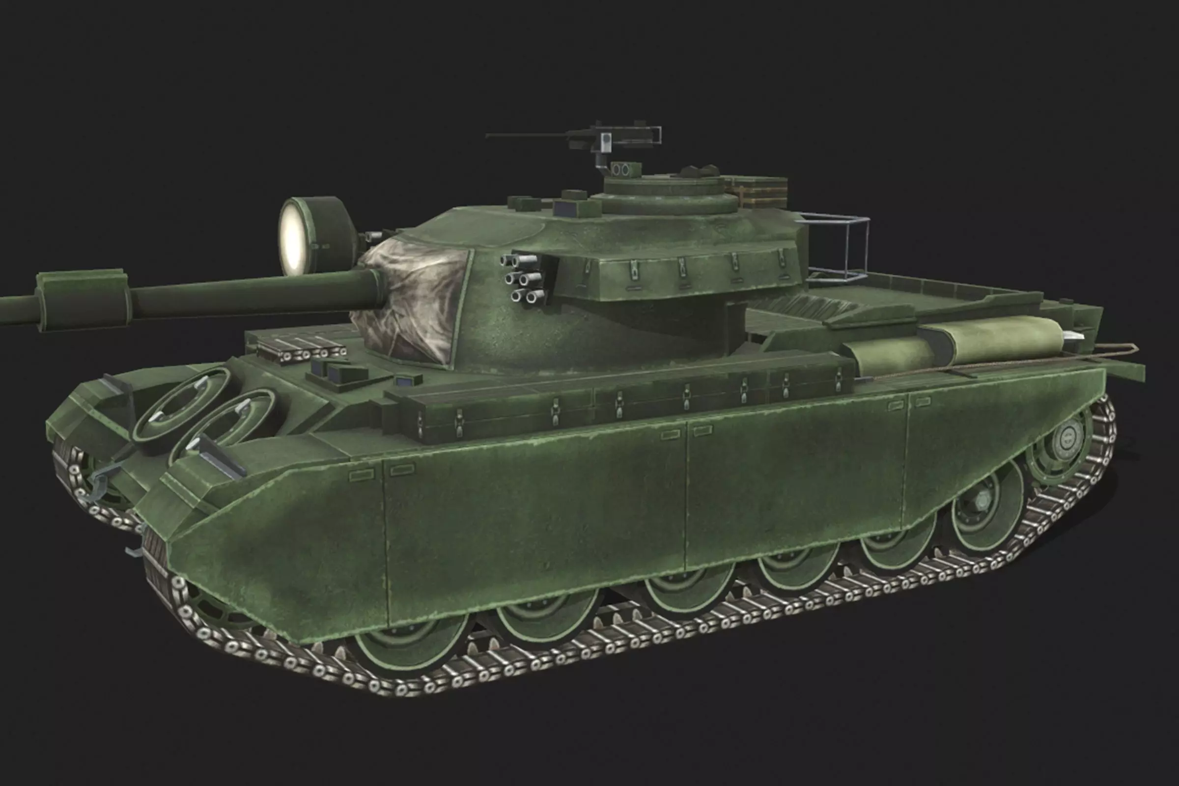 Tank Centurion Mk Low-poly 3D model_0