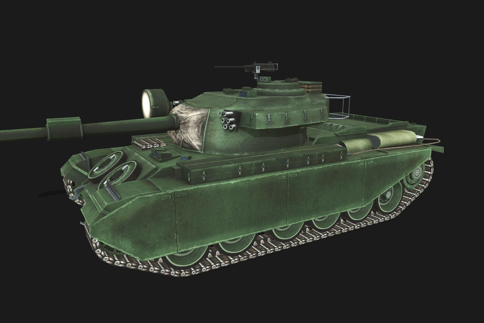 Tank Centurion Mk Low-poly 3D model_2