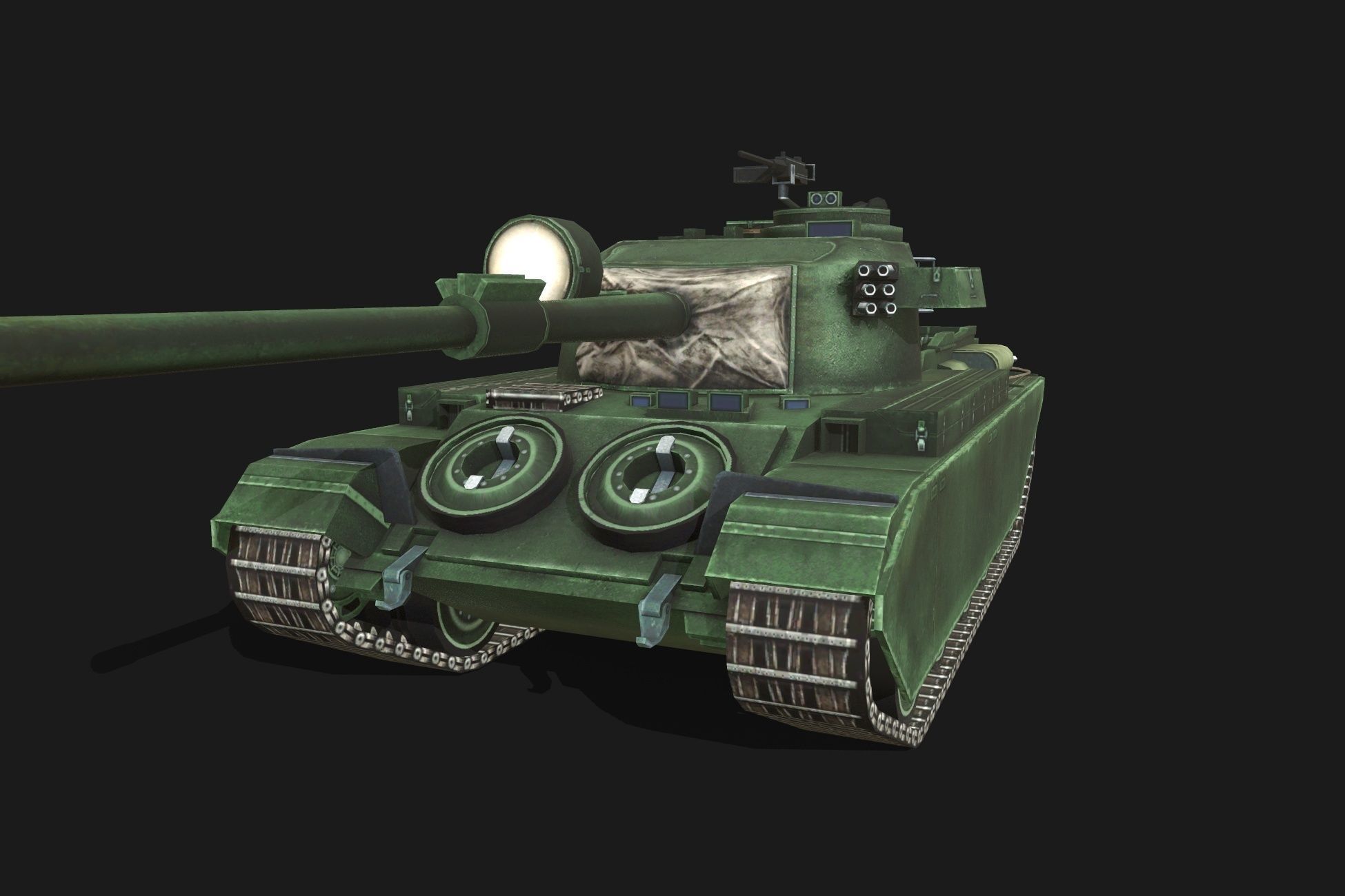 Tank Centurion Mk Low-poly 3D model_1