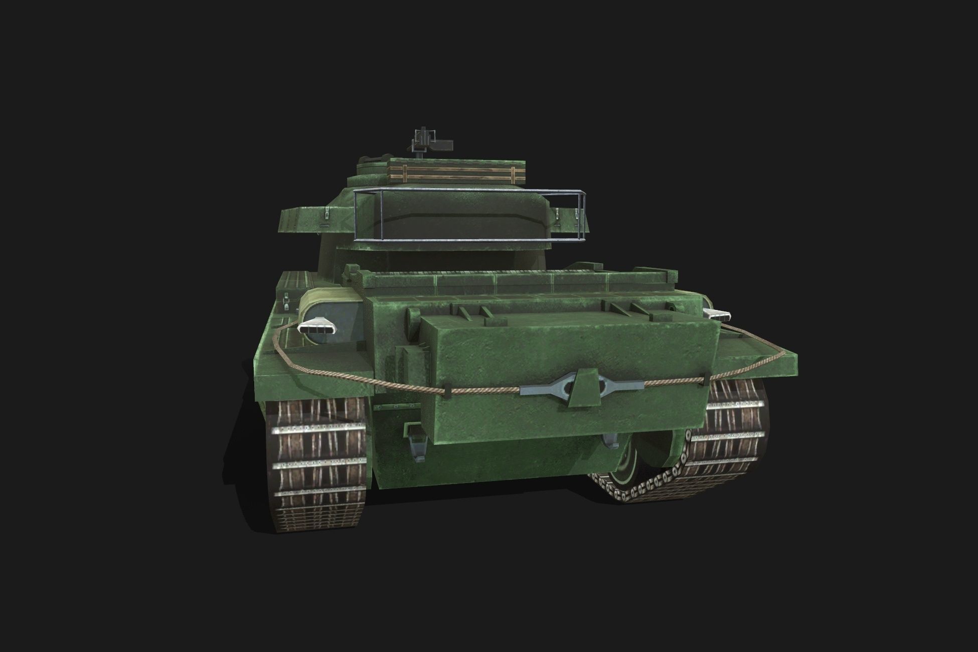 Tank Centurion Mk Low-poly 3D model_6