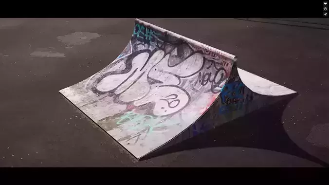 Skate Park - Double Quarter Pipe