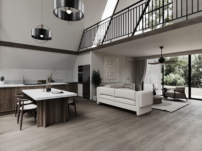 Triangle House by FGM 3D model 4