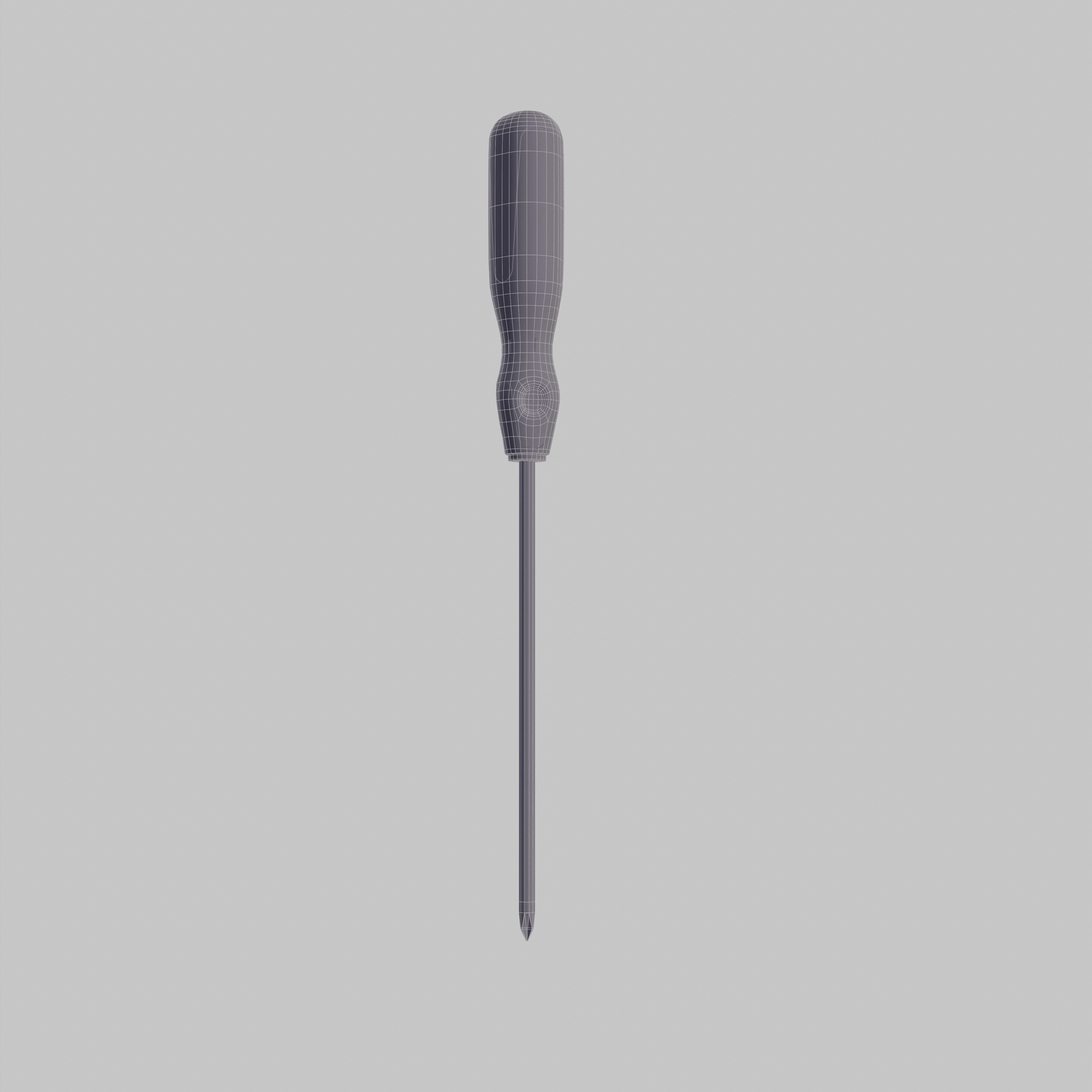Screw Driver  Low-poly 3D model_5