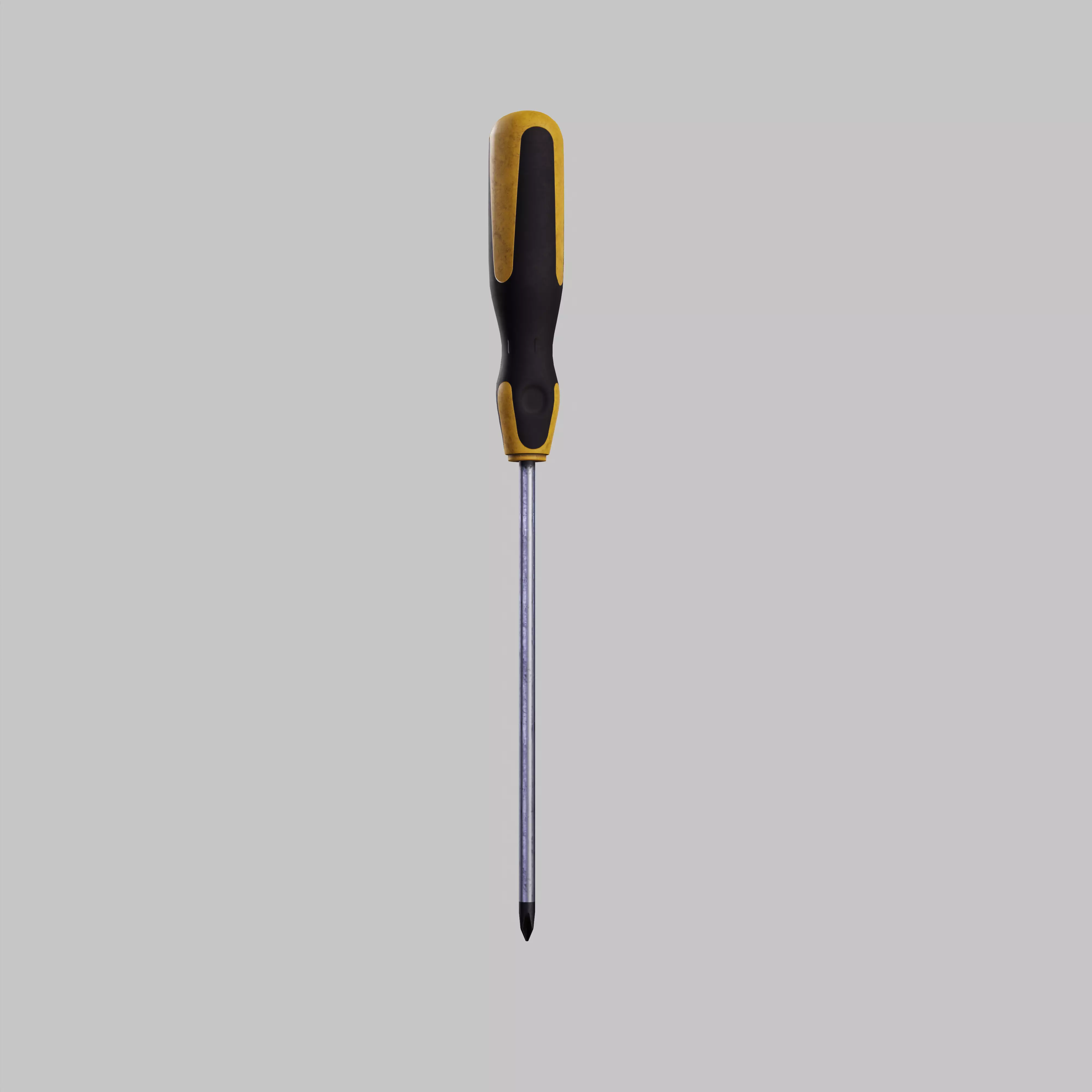 Screw Driver  Low-poly 3D model_0