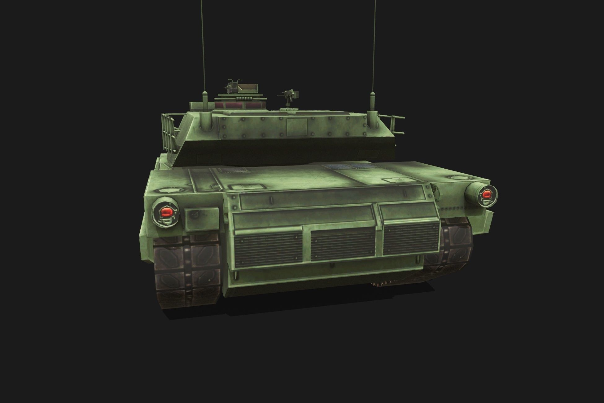 Tank M1 Abrams Low-poly 3D model_6