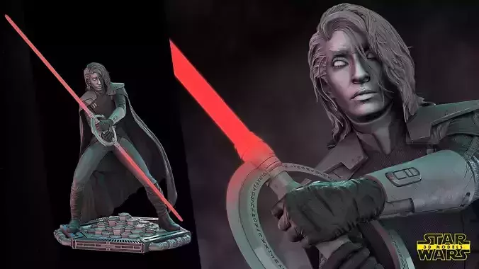 Second Sister Inquisitor Sculpture Star Wars 3D Models