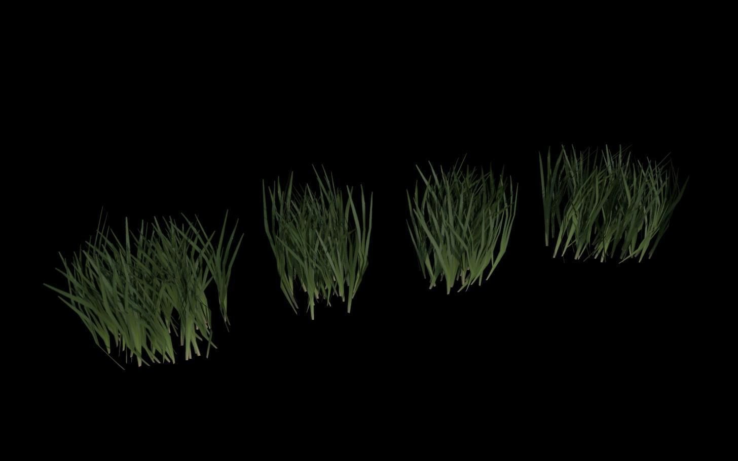 Grass Pack Low-poly 3D model_19