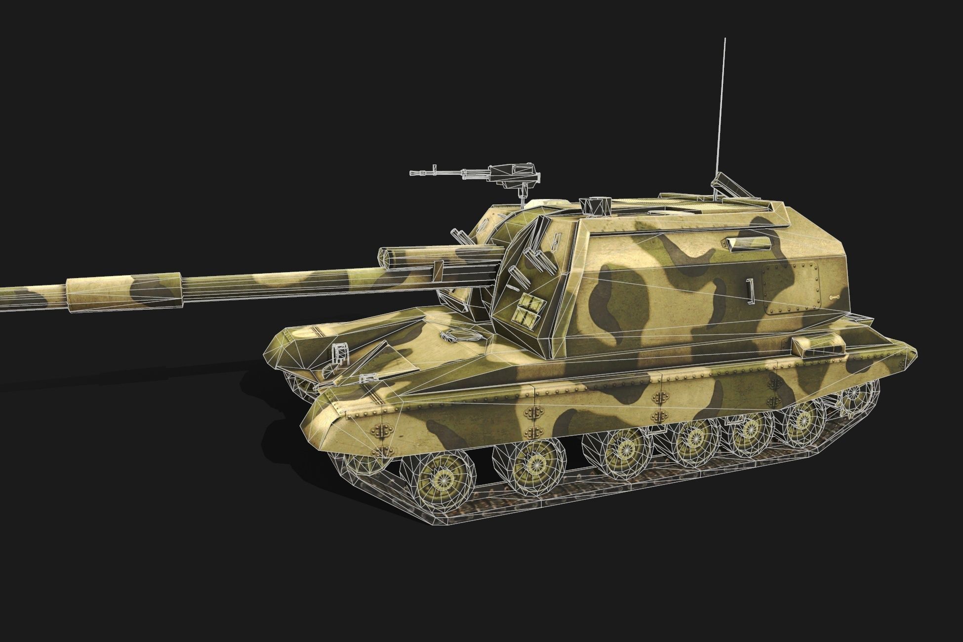 3D model Tank 2C19 VR / AR / low-poly | CGTrader