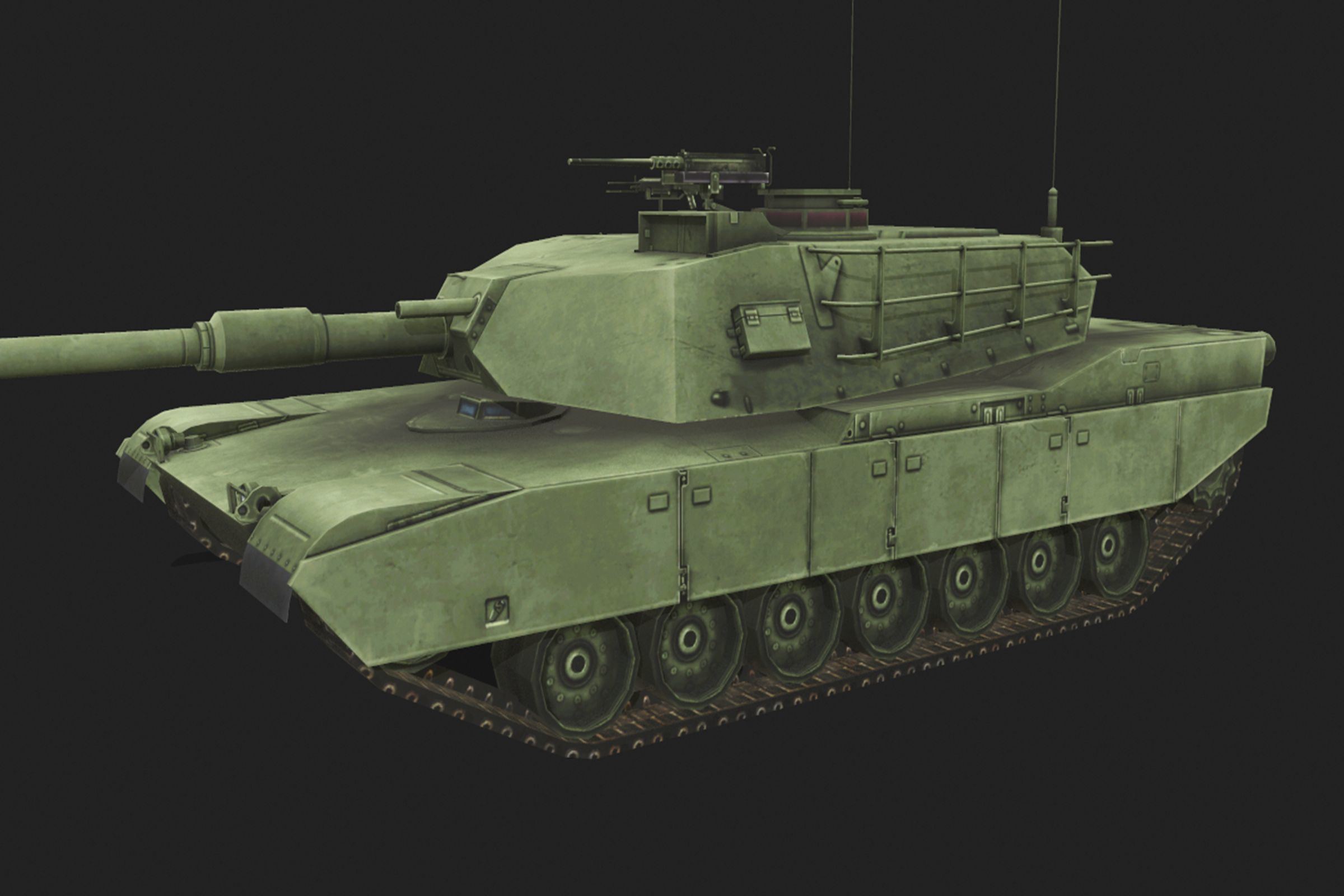 Tank pack Low-poly 3D model_4