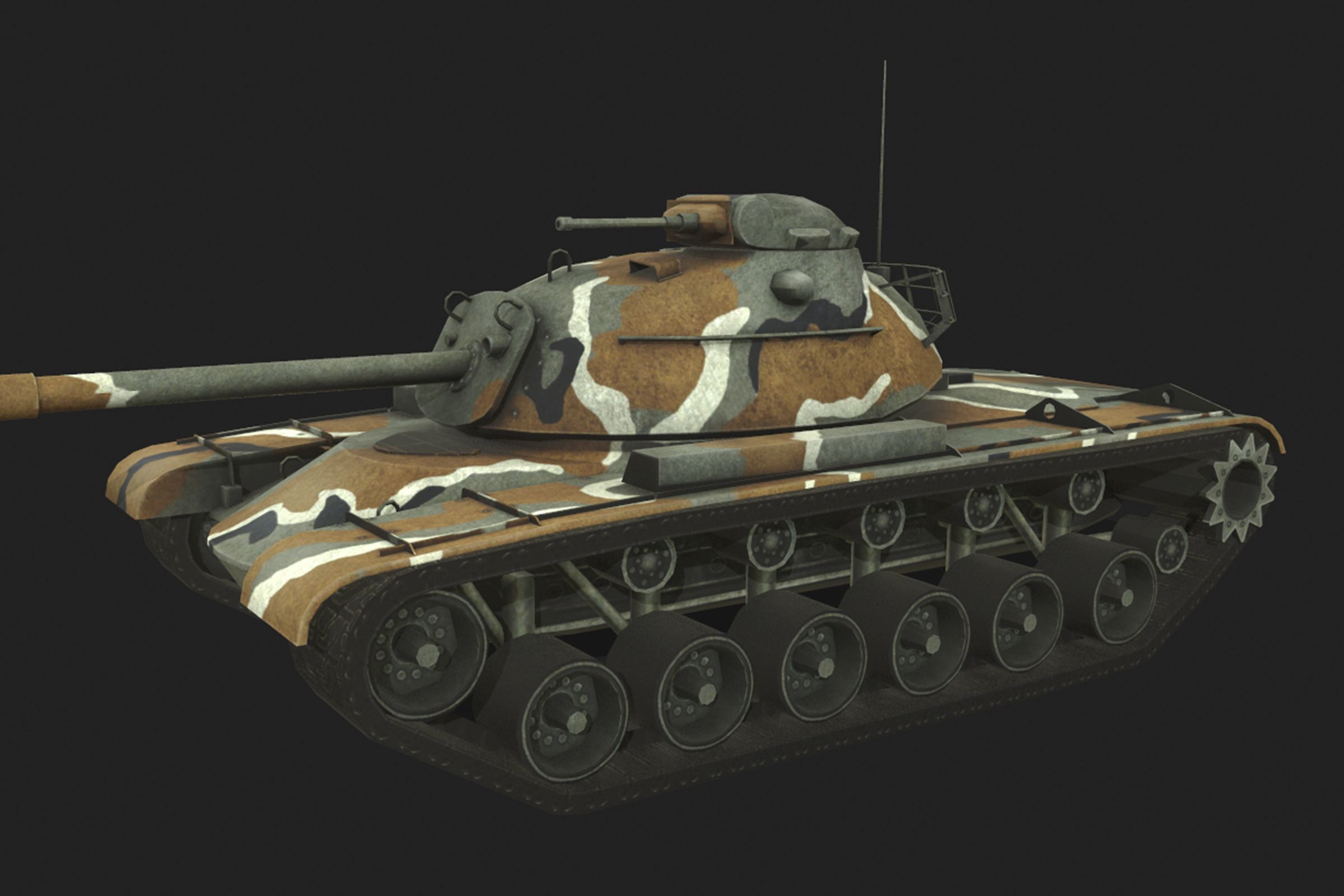 Tank pack Low-poly 3D model_15