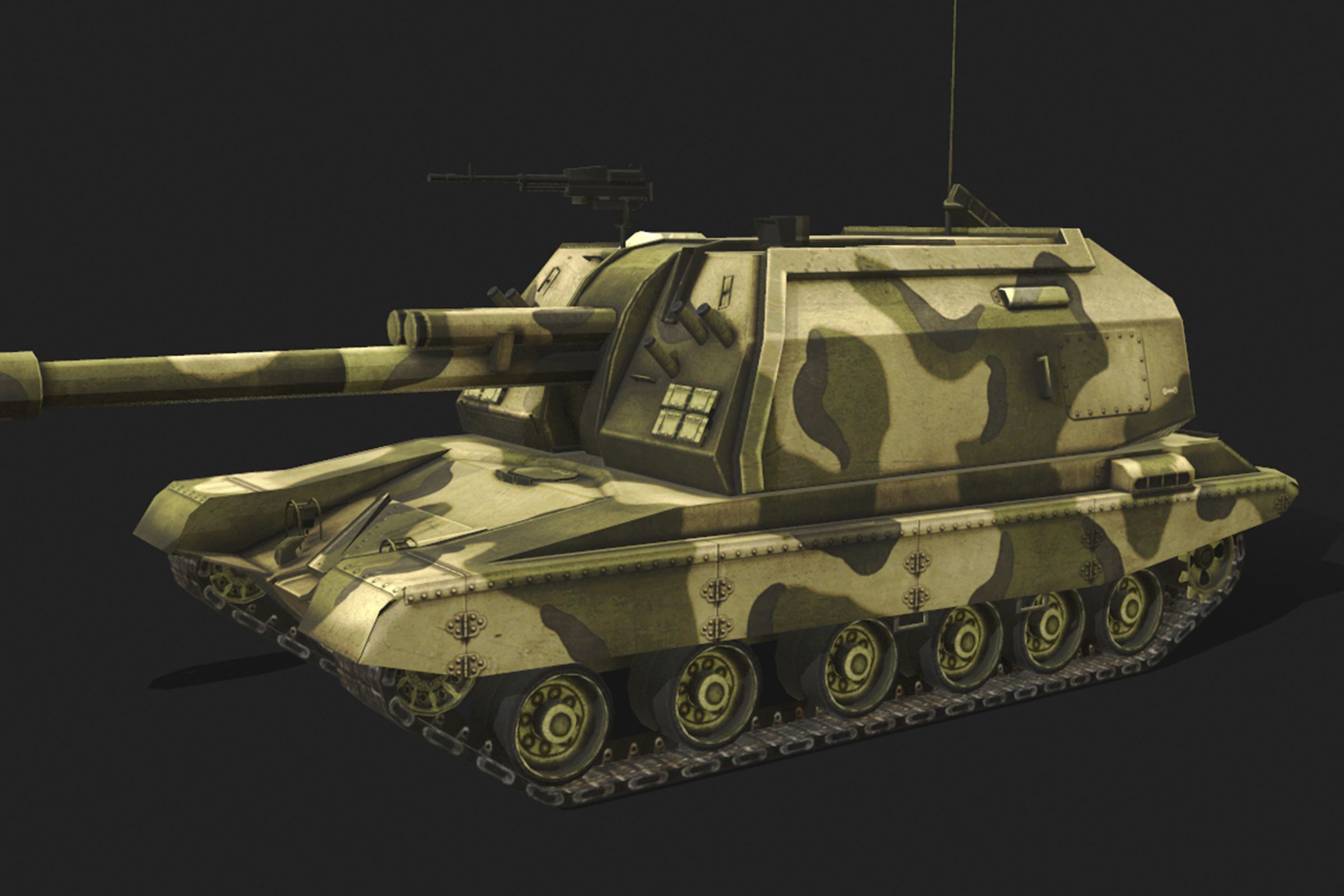Tank pack Low-poly 3D model_24