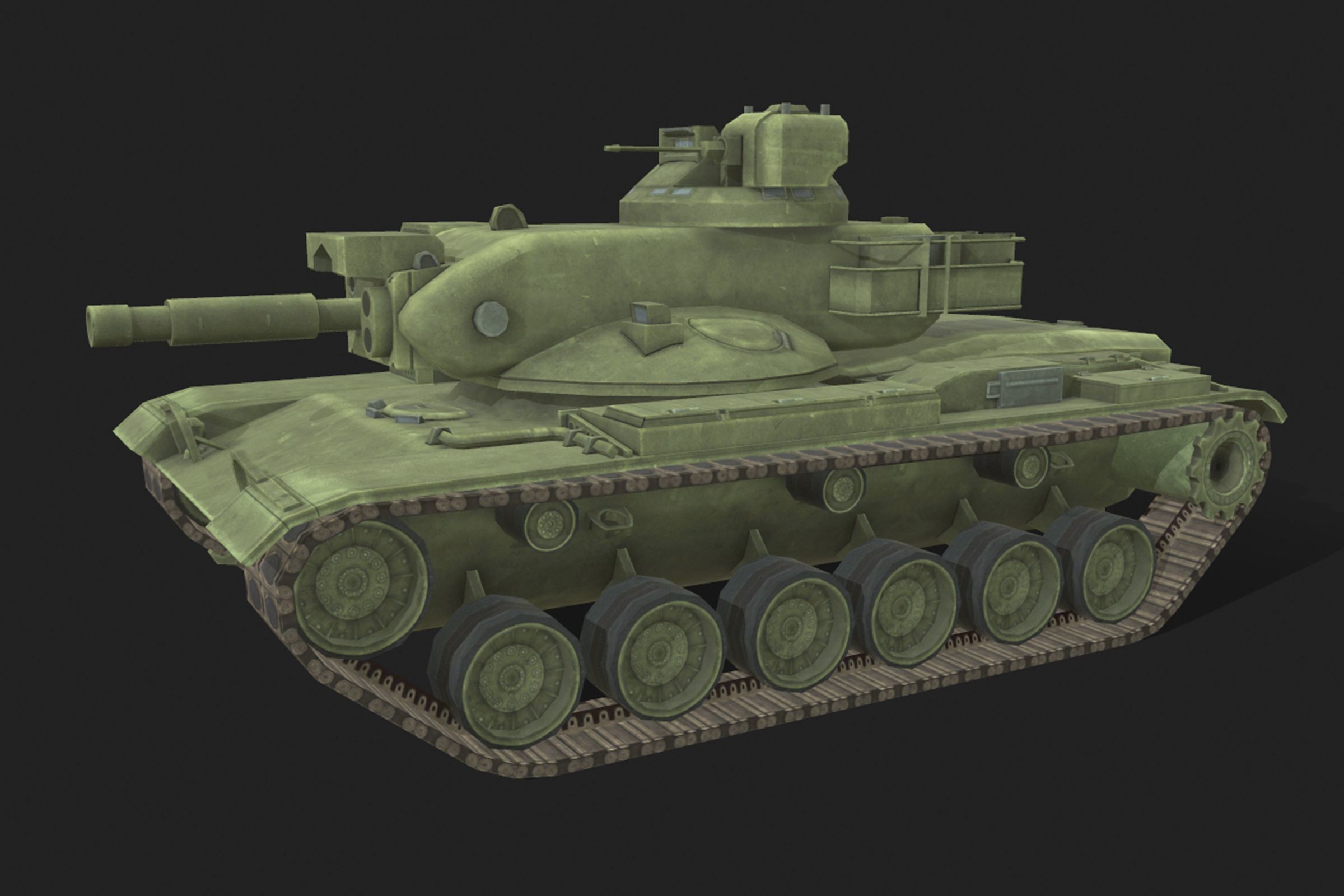 Tank pack Low-poly 3D model_23