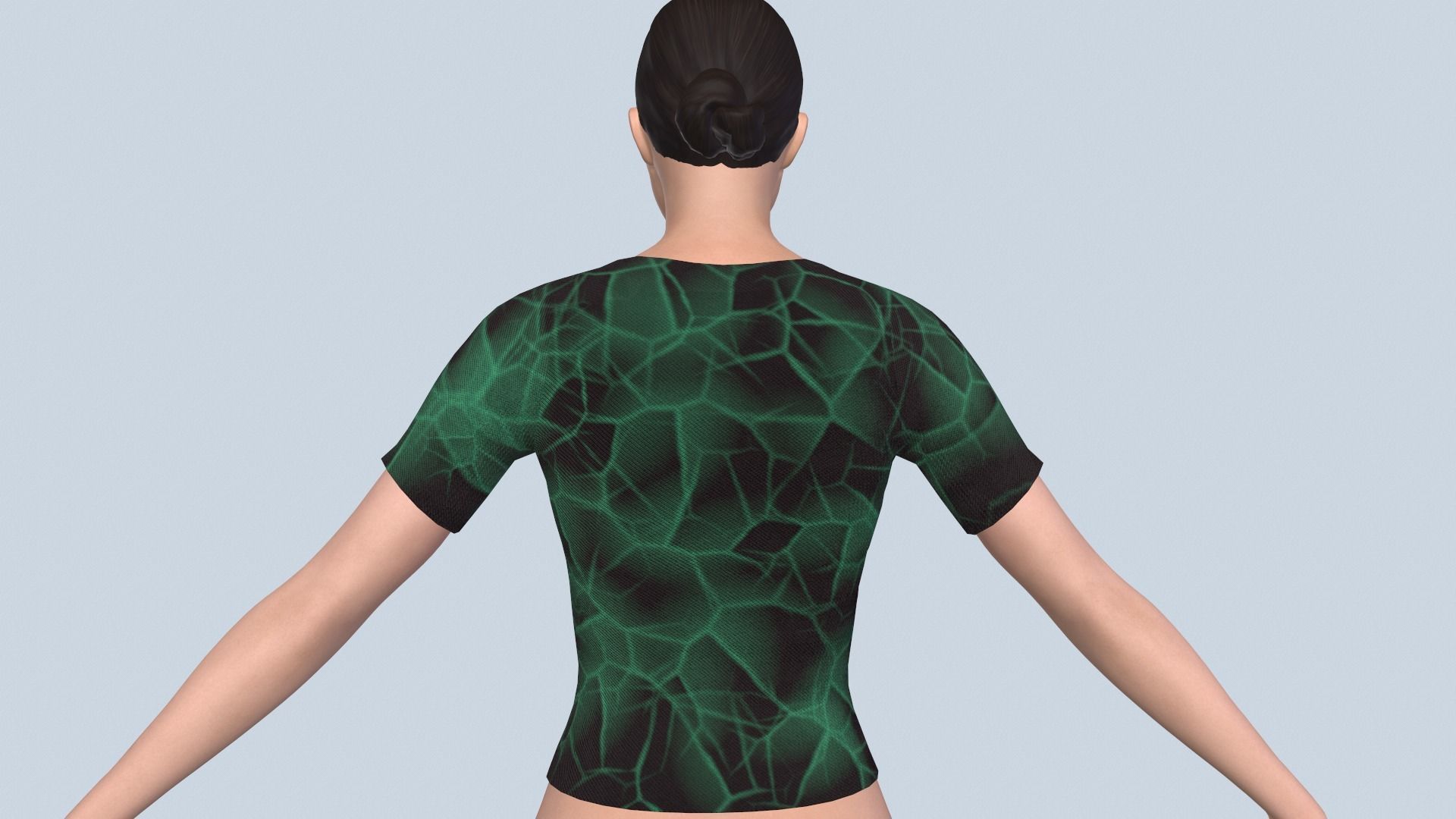 T-shirt Low-poly 3D model_6
