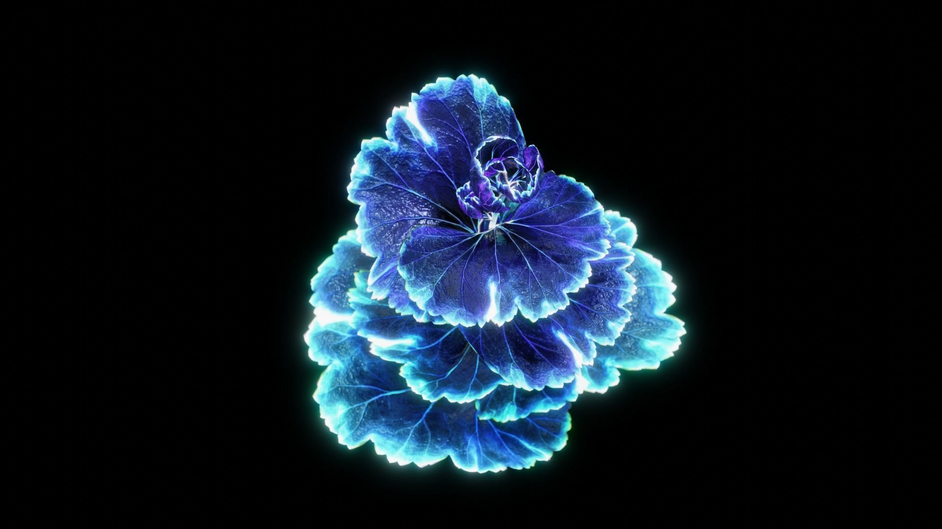 Alien Clover Plant Low-poly 3D model_4