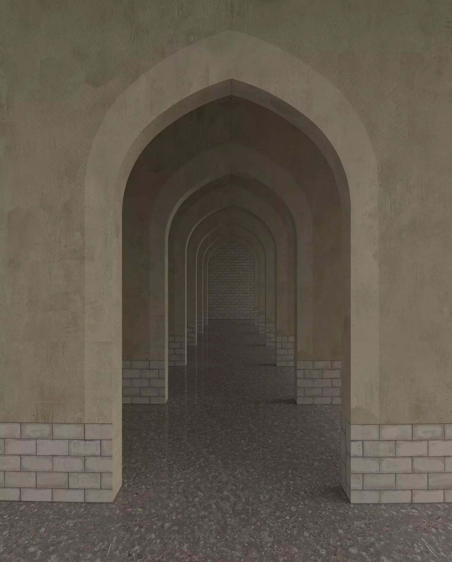 Arabian Classic Scene 3D model_0