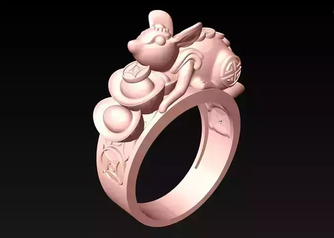 Mouse Rings - N1009 3D print model