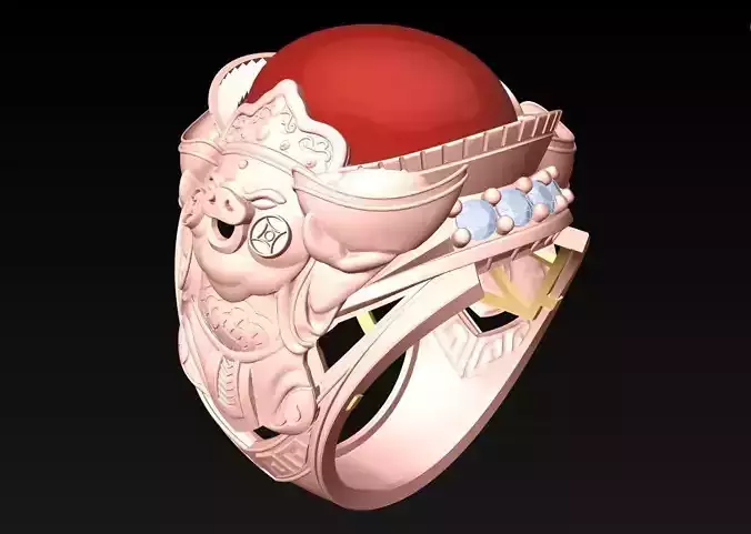 Pig ring - Oval Rings - N1921